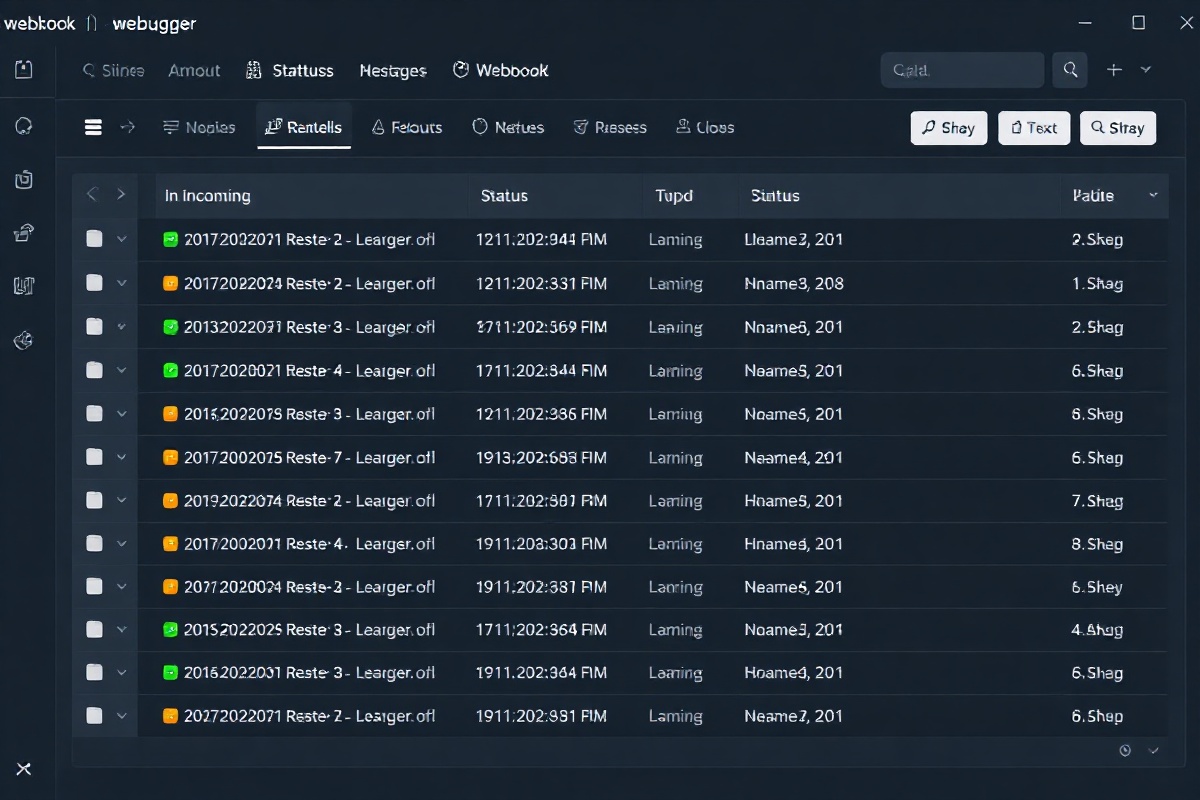 HookCheck dashboard showing live webhook events, request headers, and JSON payload inspection panel